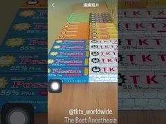 सफेद दर्द रहित Tktx 40% अर्ध-स्थायी टैटू त्वचा देखभाल के लिए सामयिक